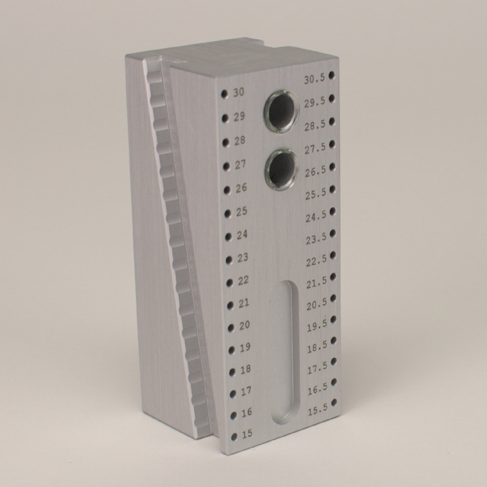 Endo meetblok aluminium, stuk