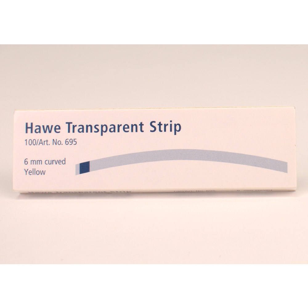 Transparant Strips gebogen 6 mm 695, 100 stuks