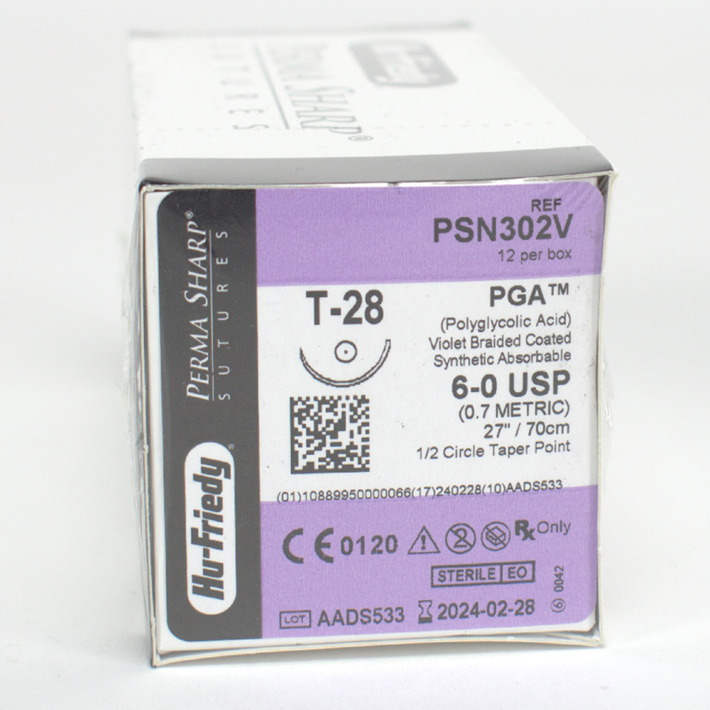 Hechtmateriaal PGA 6-0 PSN302V, 12 stuks