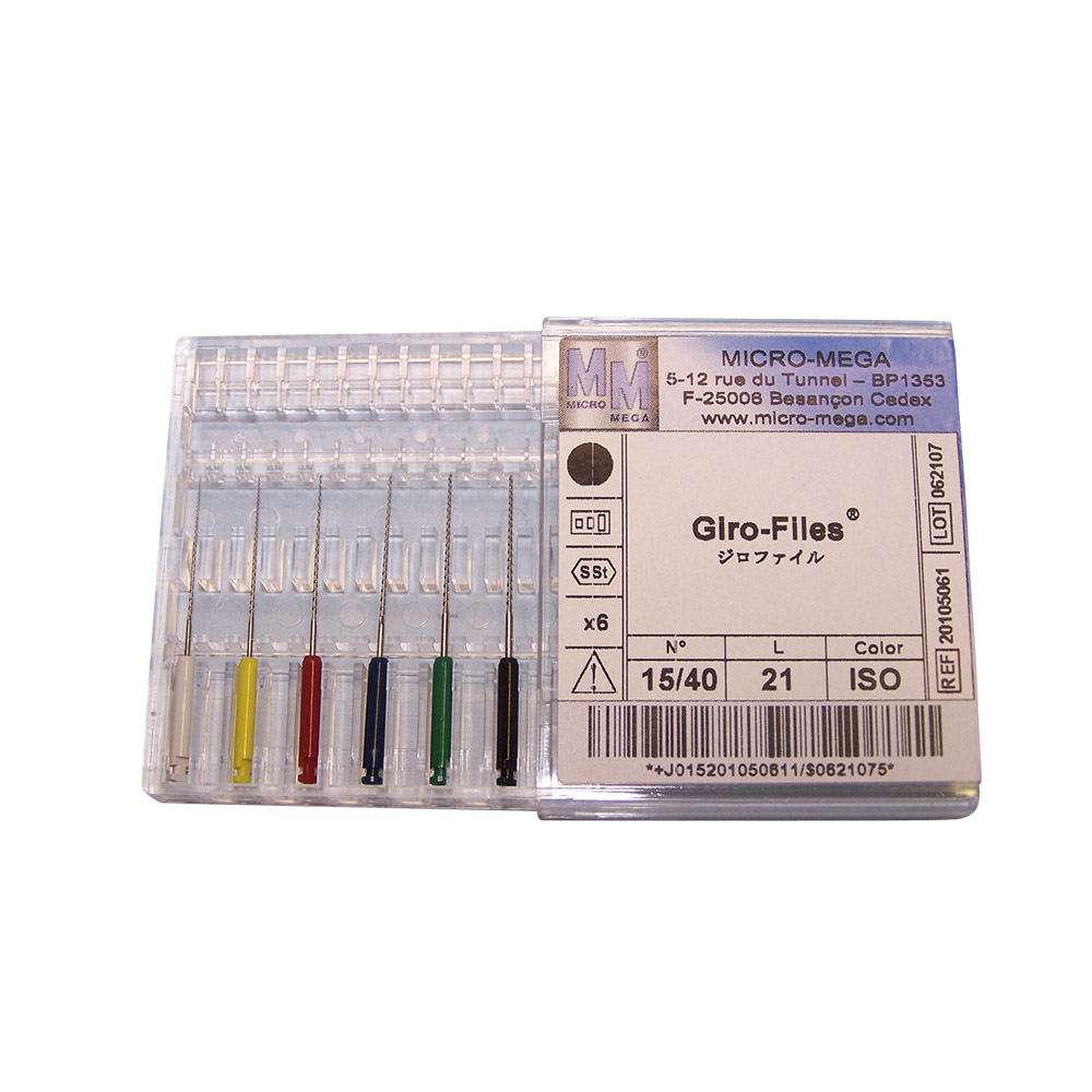 Girovijlen 921/70 groen, 6 stuks
