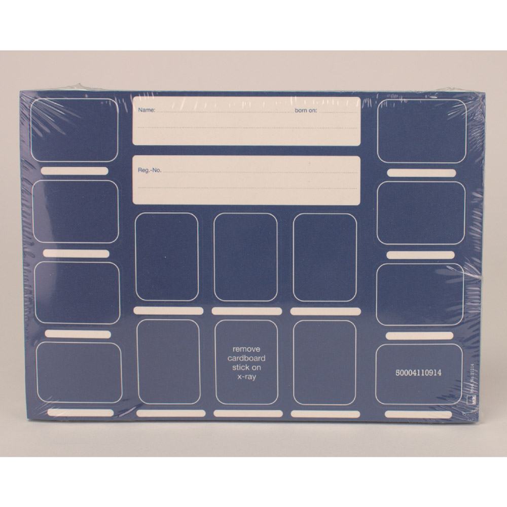 Dentalfilmkarten DIN A6 liggend zelfklevend 14 x 3x4 cm, 100 stuks