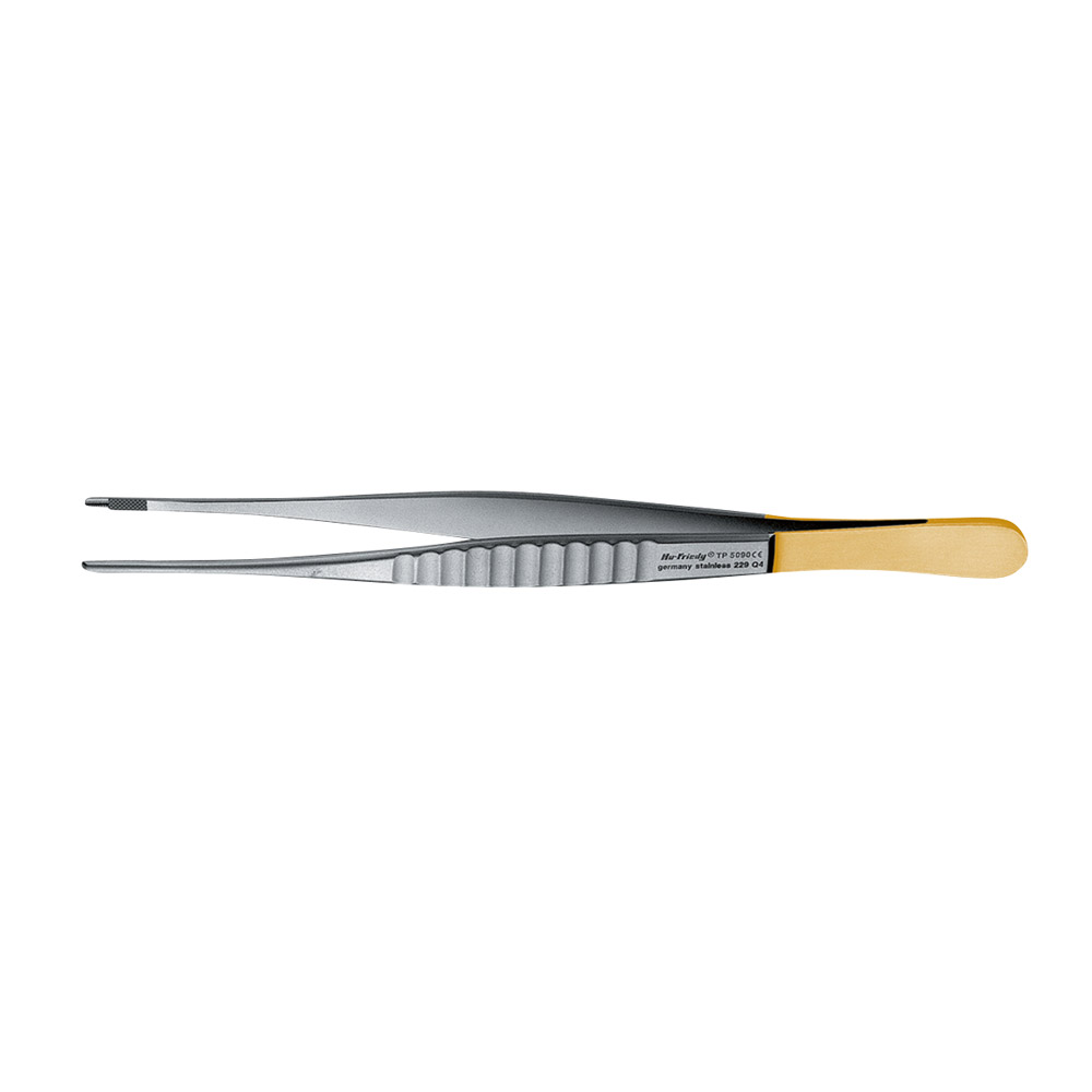 Pincet 15 cm gebogen P-S De Backey, stuk