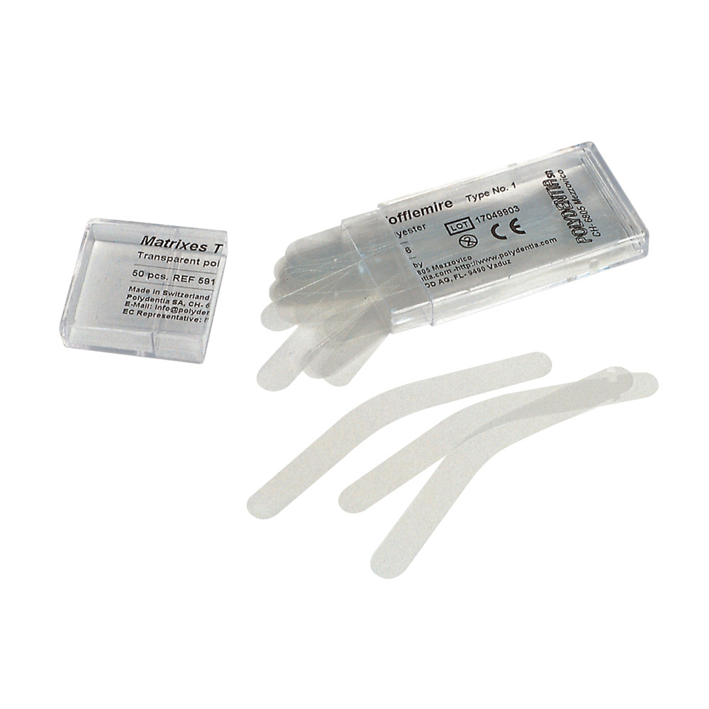 Tofflemire Matrijzen transparant 0,075 x 6,3 mm, 50 stuks