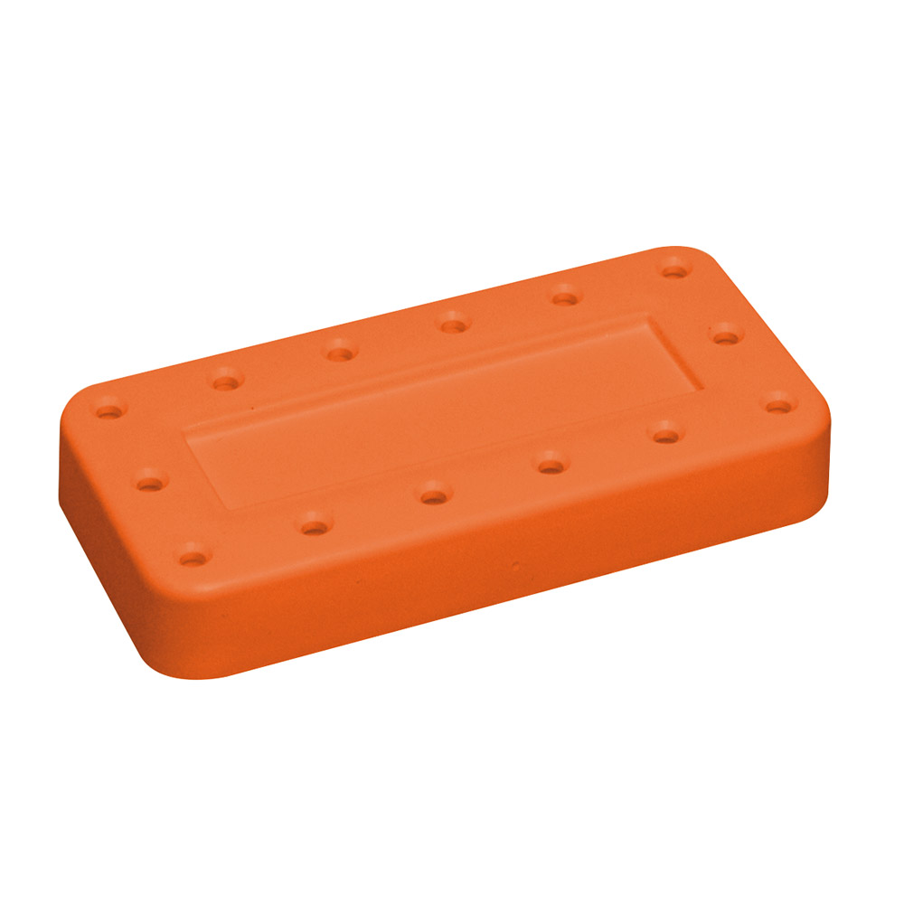 Burblok 14-gats magnetisch neonoranje, stuk