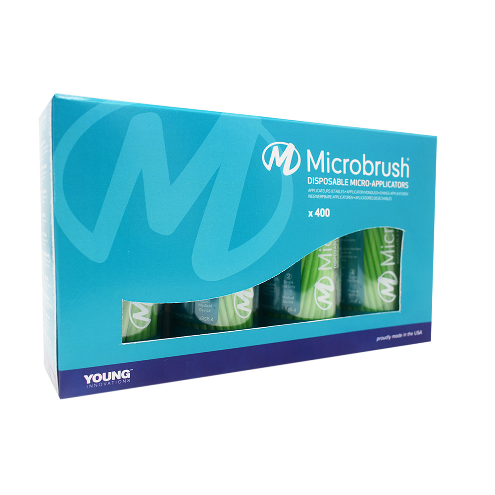Microbrush applicatoren regular groen, 400 stuks