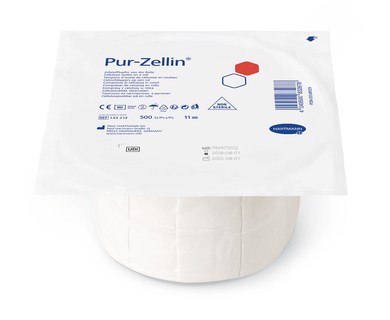 Pur-Zellin 4 x 5 cm onsteriel, 500 stuks verpakking