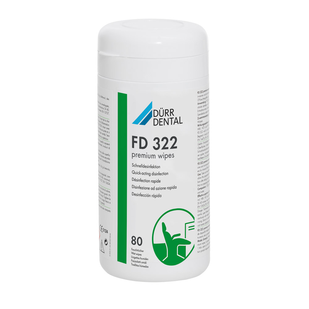 FD 322 premium wipes, bus met 80 doekjes (14x19cm)