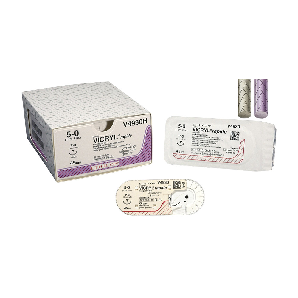 Vicryl Rapid ongekleurd 3-0 FS2 0,45, 36 stuks