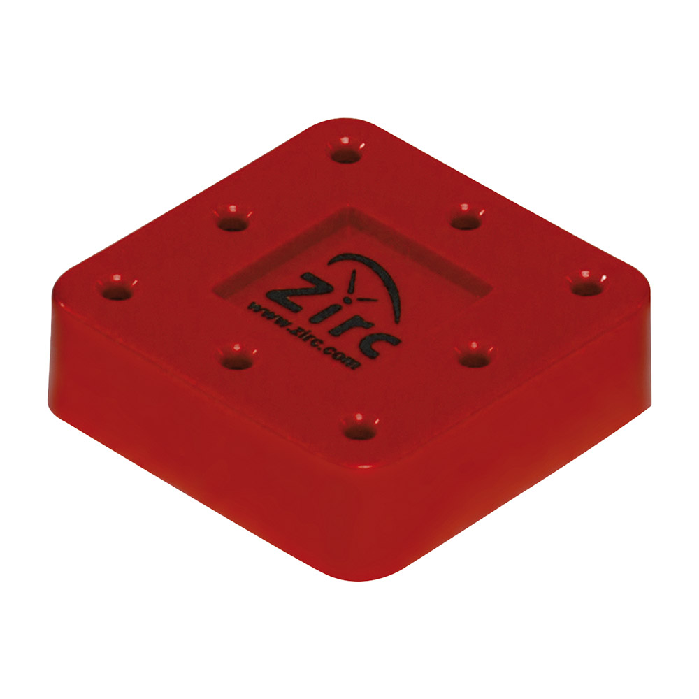 Bur Block 8-gaats magnetisch rood, stuk