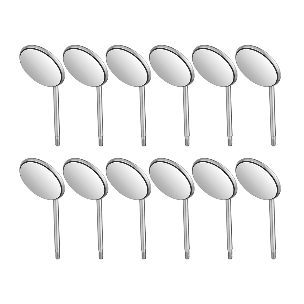 Mondspiegel HD #5 enkelzijdig US-schroefdraad, 12 stuks