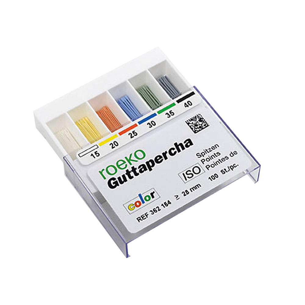 Guttaperchaspitsen kleur maat 60, 100 stuks
