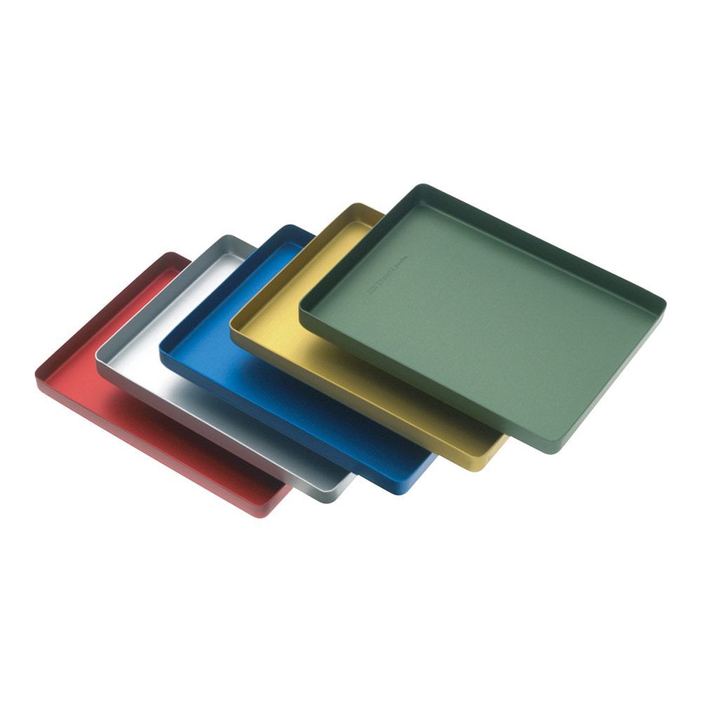 Mini aluminiumtray met bodem, ondoorboord 184 x 140 x 17 mm groen, stuk
