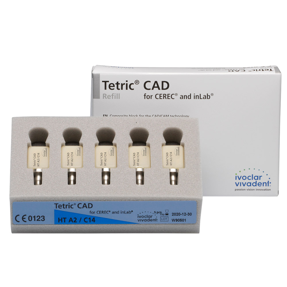 Tetric CAD CEREC/inLab HT A3 C14, 5 stuks