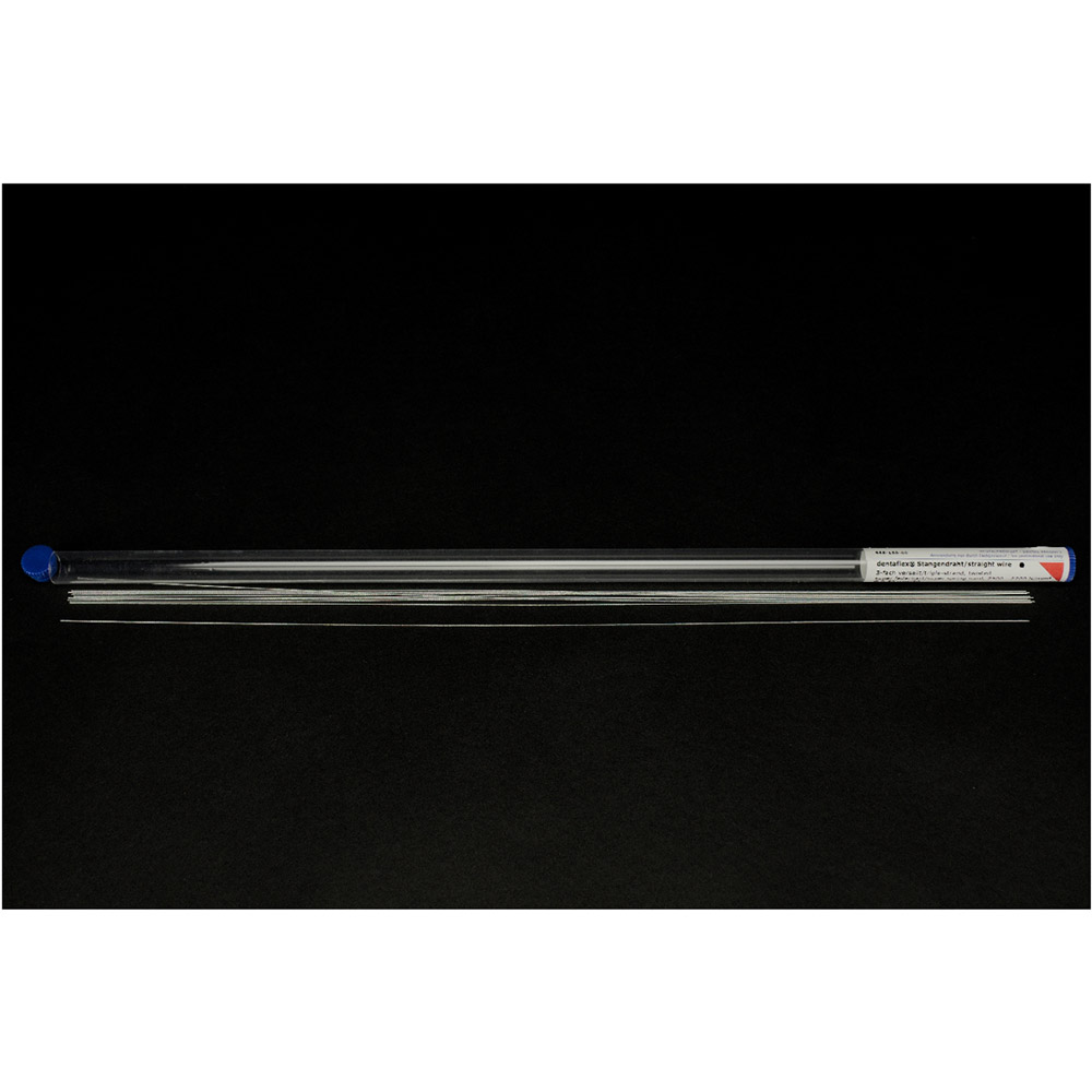 Dentaflex ronde staaldraad 3-voudig gevlochten 380 mm 0,50 mm, 10 stuks