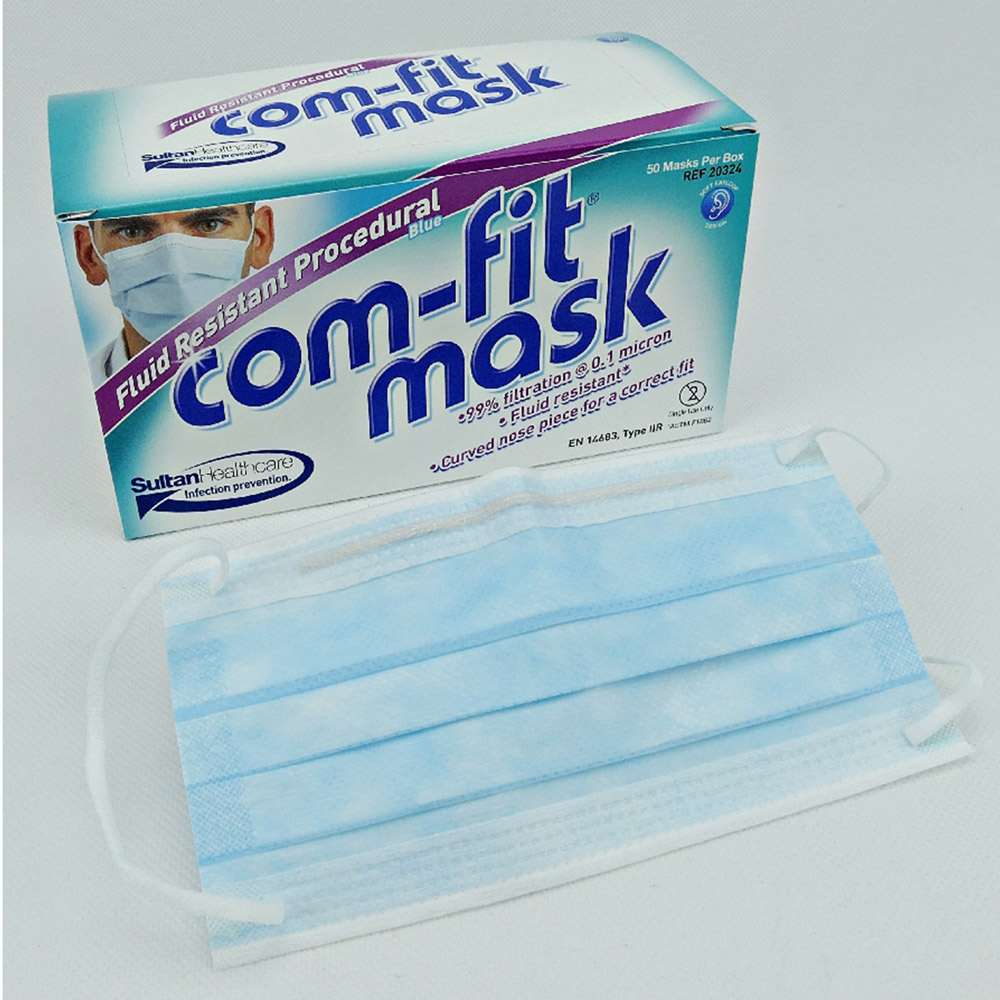 Com-Fit vloeistofbestendige oorlus blauw, 50 stuks