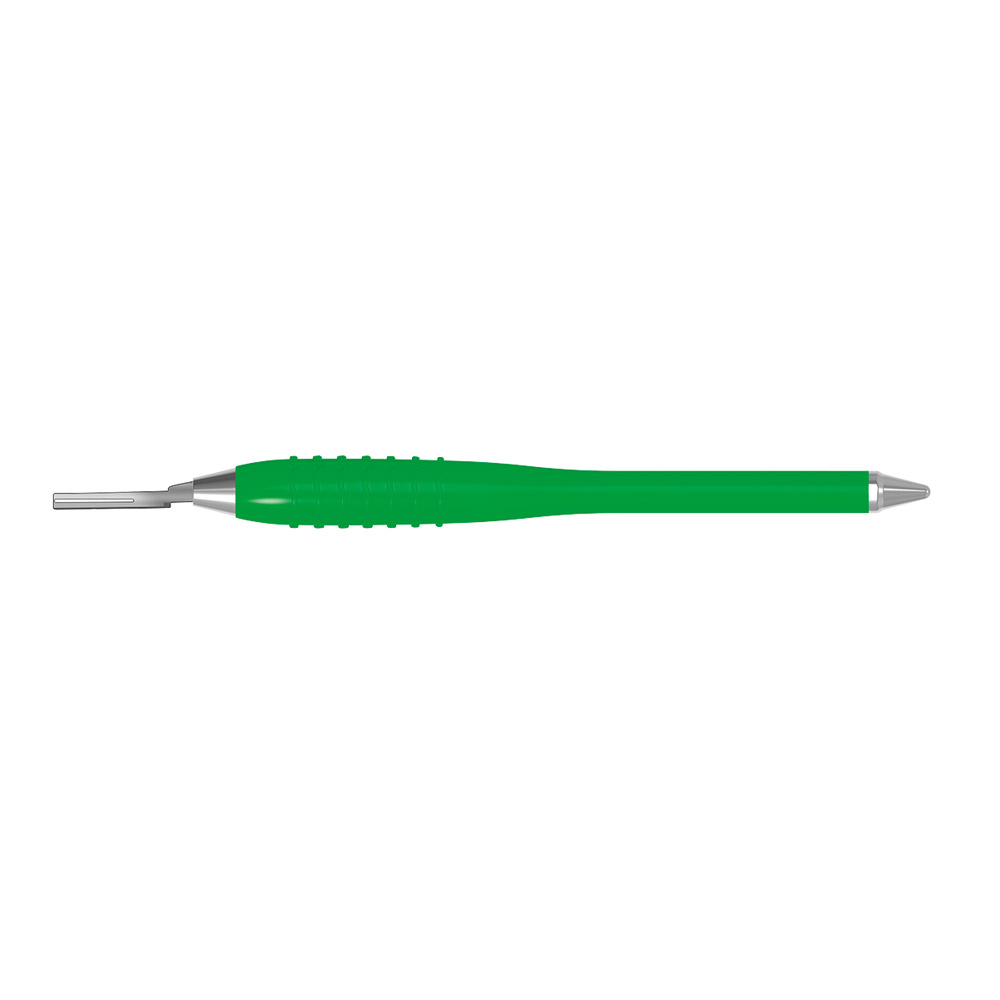 Scalpelmeshouder SI-871A/5 siliconen handgreep groen. p.st