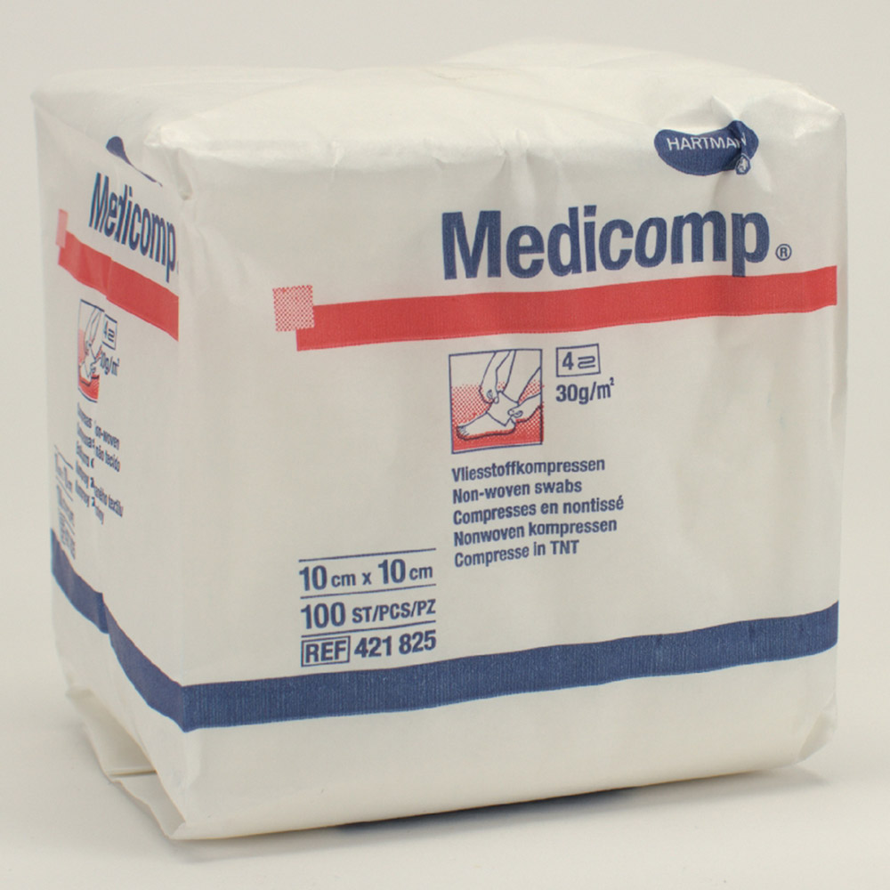 Medicomp Kompres onsteriel 10 x 10, 100 stuks