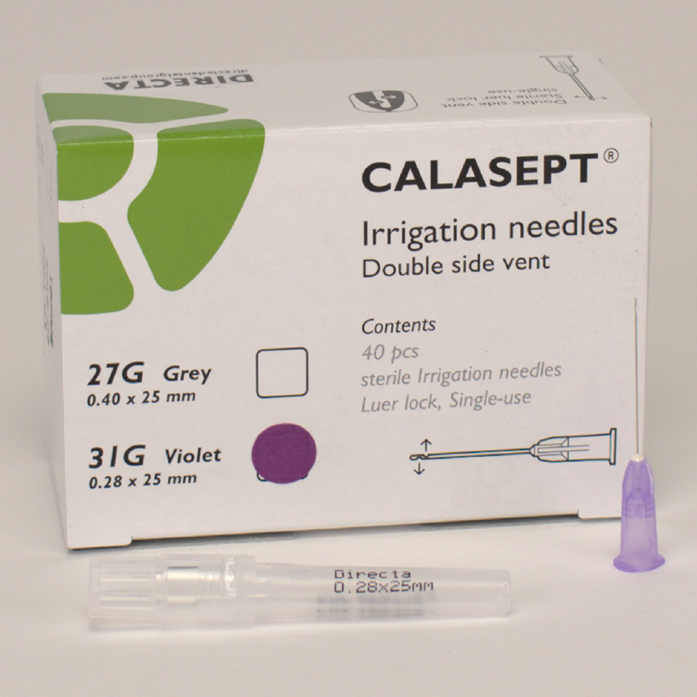 Calasept Spoelcanule 31G paars, 25 stuks
