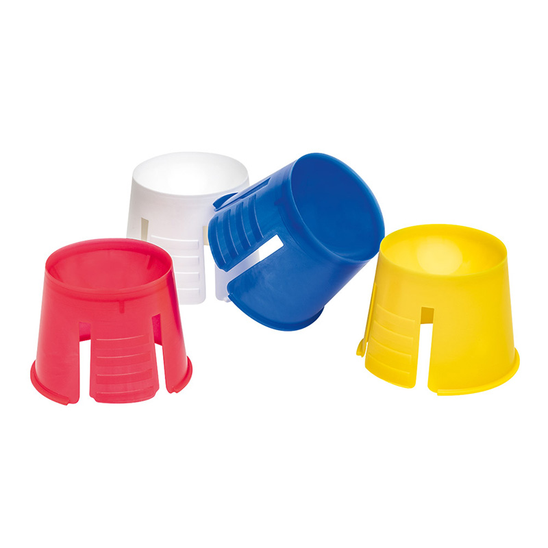 Plura-Dapps geel blauw rood wit, 4 x 50 stuks