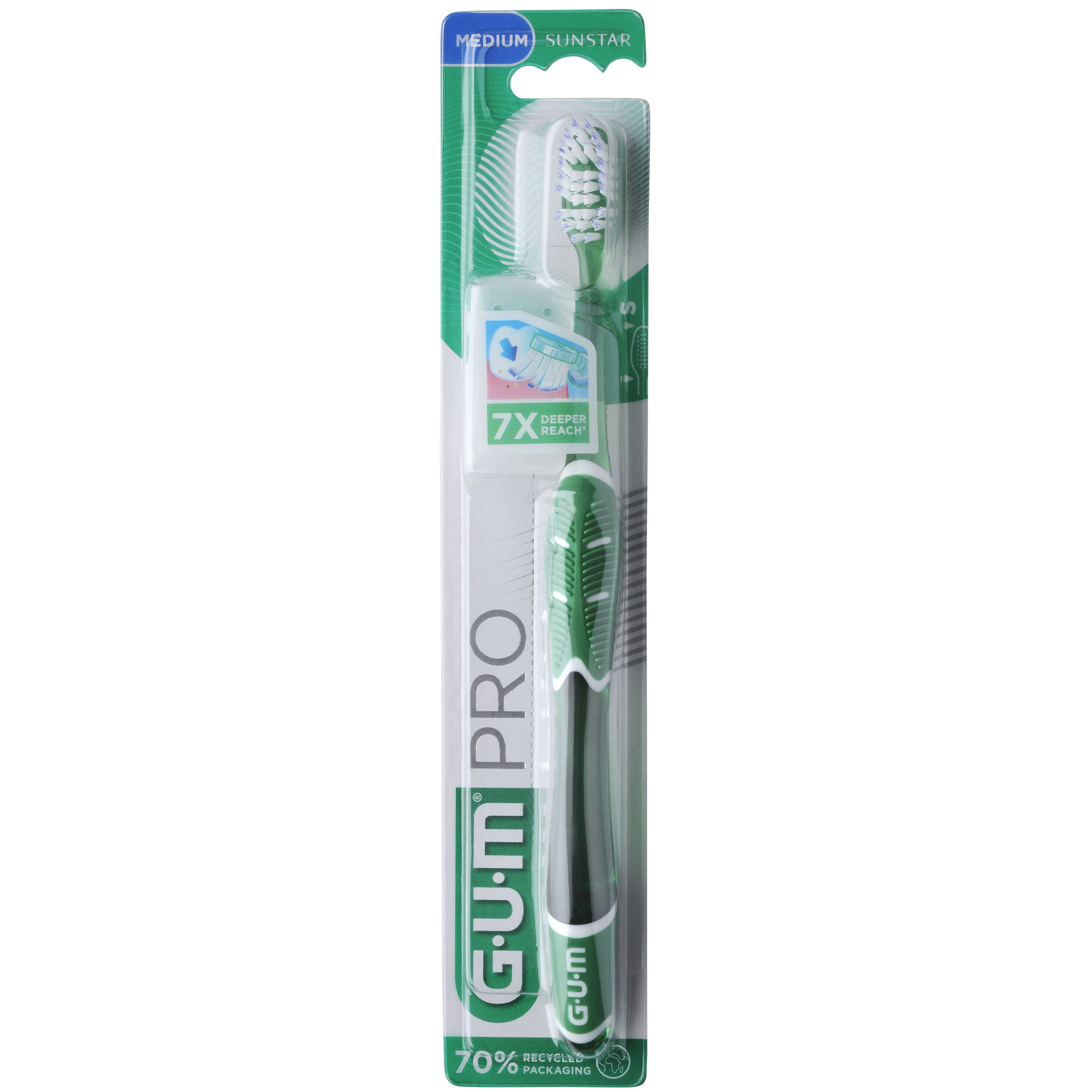 GUM PRO Tandenborstel medium blister, stuk