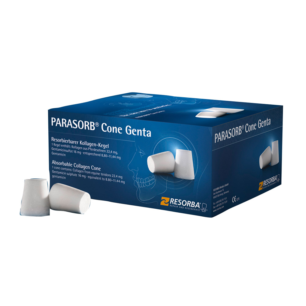 Parasorb Cone Genta ø 1,2 cm x 1,6 cm, 10 stuks