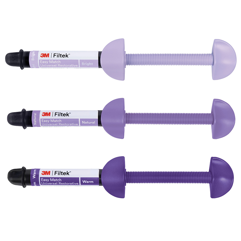 Filtek Easy Match Universele Spuit, Intro Kit 3 Spuiten (elk 1x bright, natural, warm)