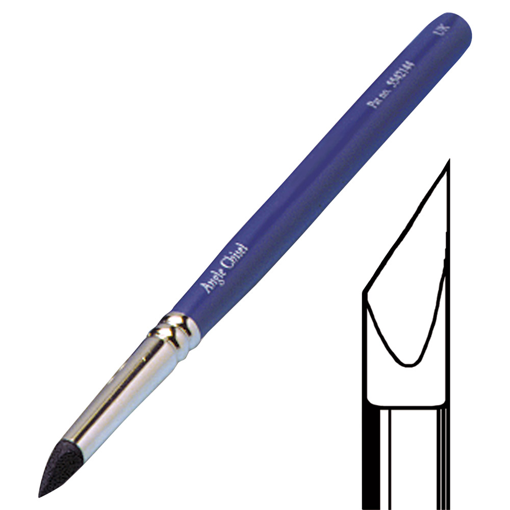 Silicon Brush Modelleringinstrument Angle-Chisel zwart, stuk