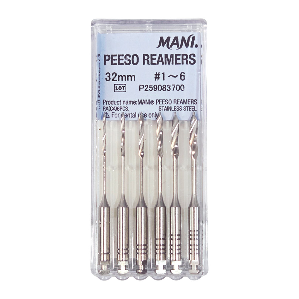 Mani Peeso Reamers 32 mm, Nr. 1-6, 6 stuks