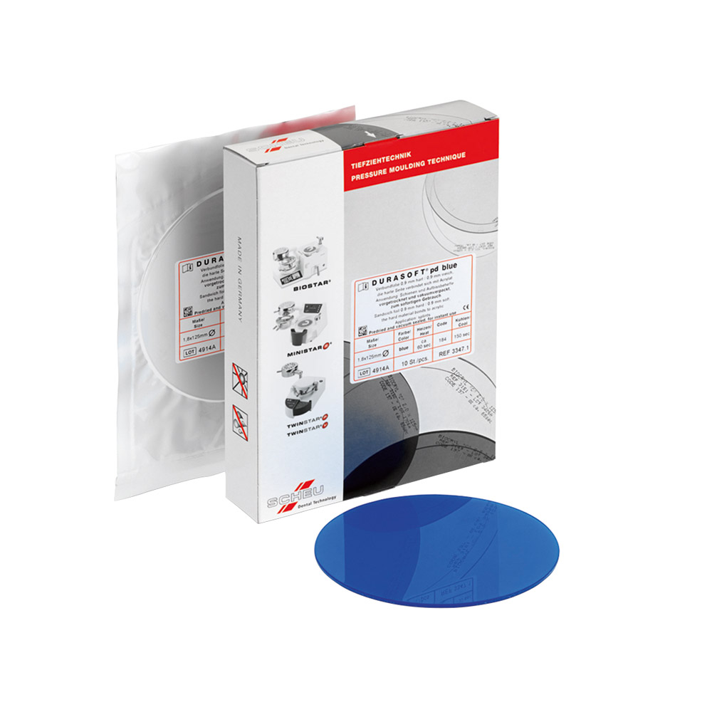 Durasoft blue pd Dieptrekfolie 125 x 1,80 mm, 10 stuks