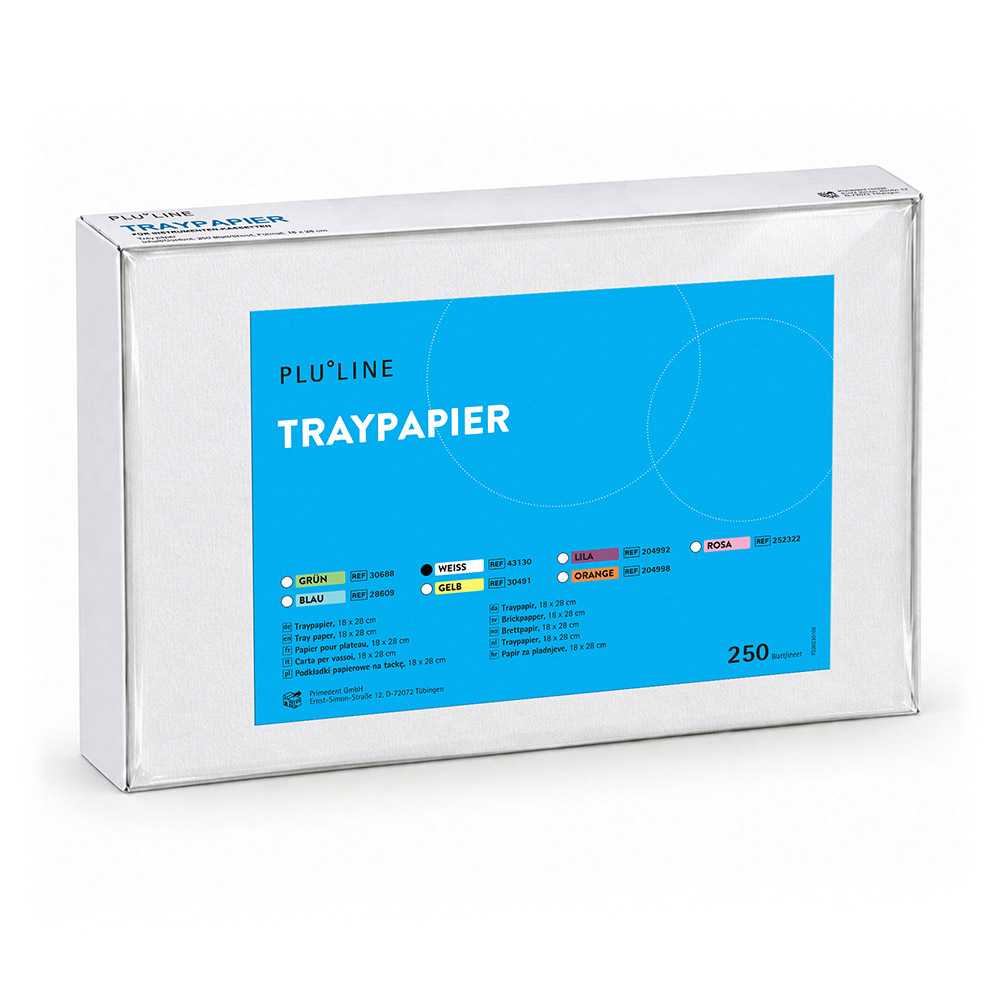 PLULINE Traypapier 18x28cm wit, 250St