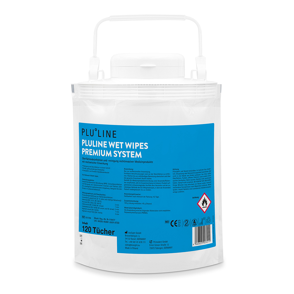 PLULINE Premium System natte doekjes neutraal, 120 vellen