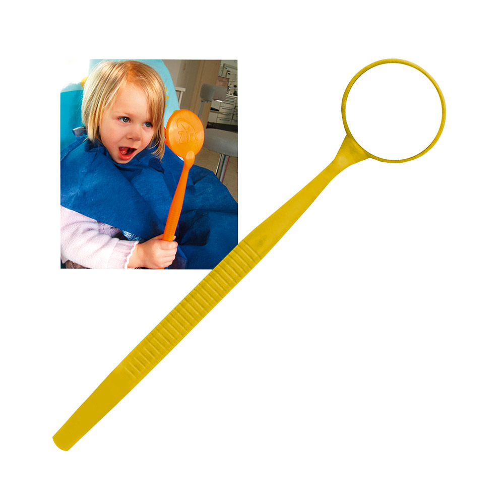Mundspiegel Mega Mirror ø 6,35 cm neongelb, stuk