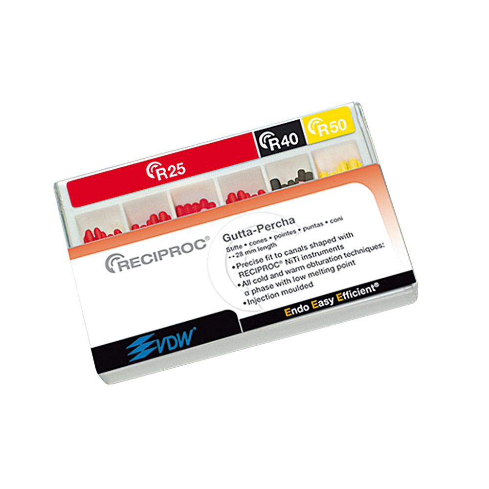 Reciproc Guttaperchastiften R25, 60 stuks
