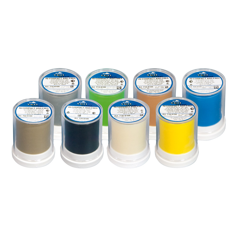 IQ Opaque Compact Modelleerwas blauw cilinder, 45 g