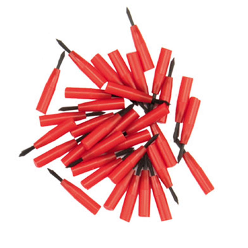 Monoart fijne penseelinsers rood/zwart, 100 stuks