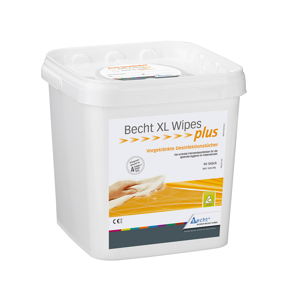 Becht XL Wipes plus citroen, 90 stuks doos