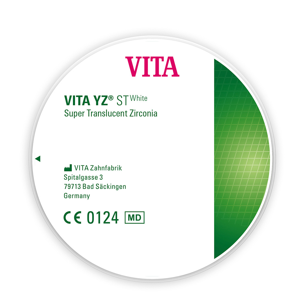 VITA YZ ST White Disc wit 98,4 mm 14 mm, stuk