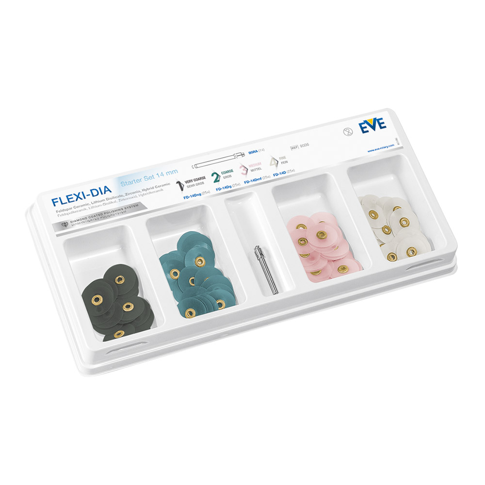 EVE Flexi-Dia niet gemonteerd 14 mm Starterkit, 100 stuks