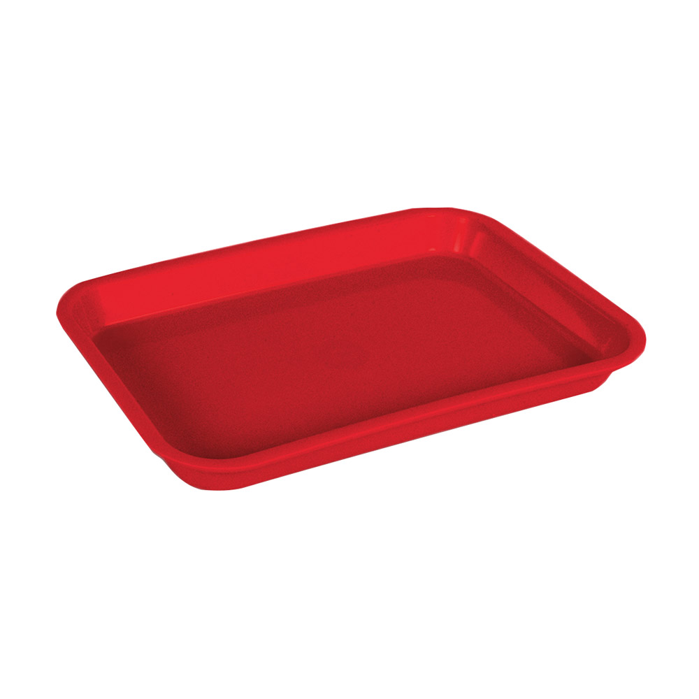 Mini-tray zonder indeling rood, stuk