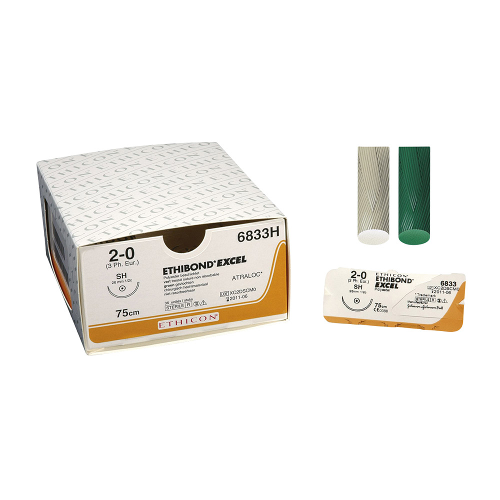 Ethibond groen 4-0/1,5 DA Black, 12 stuks