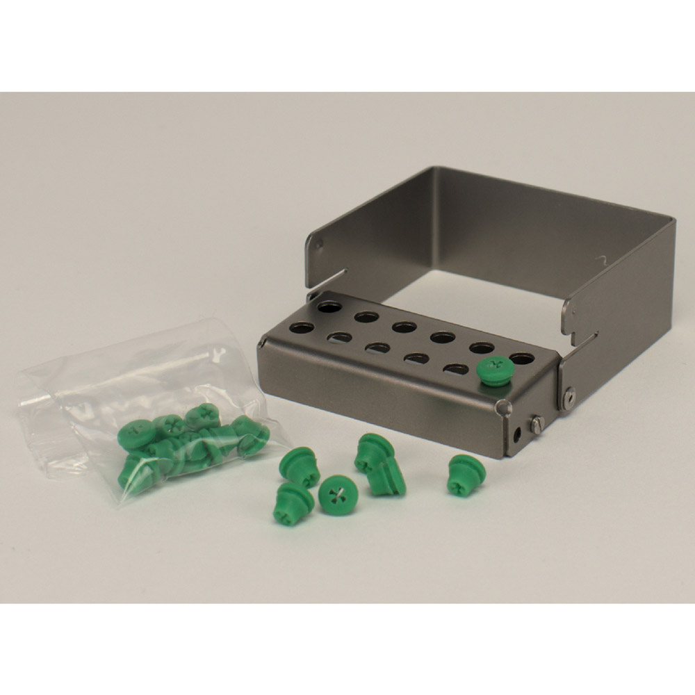 Boorkophouder Plug'In 12 gaten 5 cm hoog groen, stuk