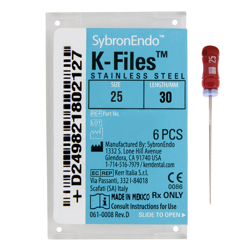 K-bestanden 025 30 mm, 6 stuks