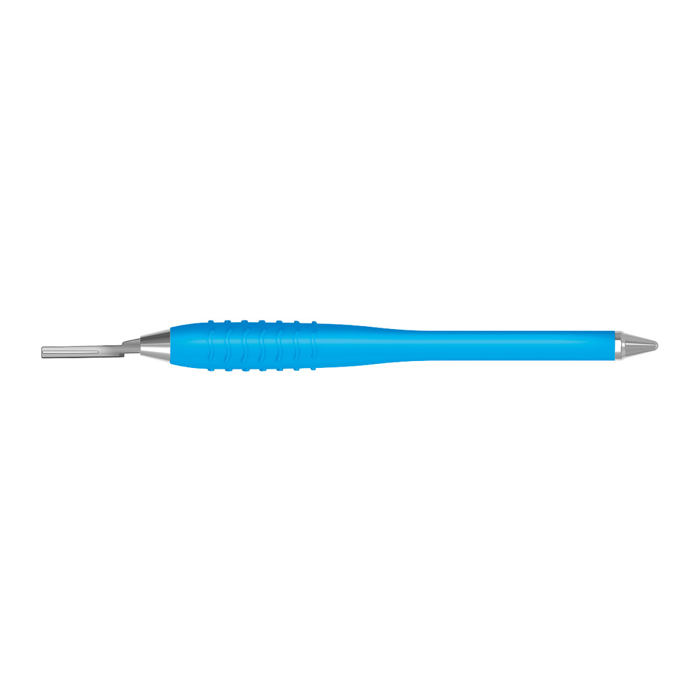 Scalpelmeshouder SI-871A/5 siliconen handgreep lichtblauw.P.st