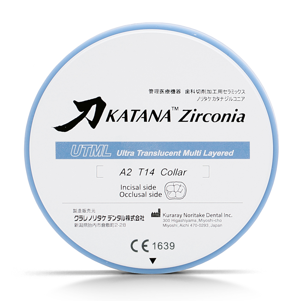 Katana ZR (Zirconia) Schijf UTML 98,5 mm 18 mm A3, stuk