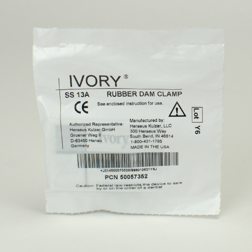 Ivory cofferdam klem ss 13a st