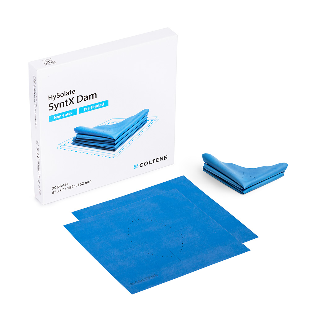 HySolate SyntX Dam Non-Latex 152 x 152 mm bedrukt, 30 stuks