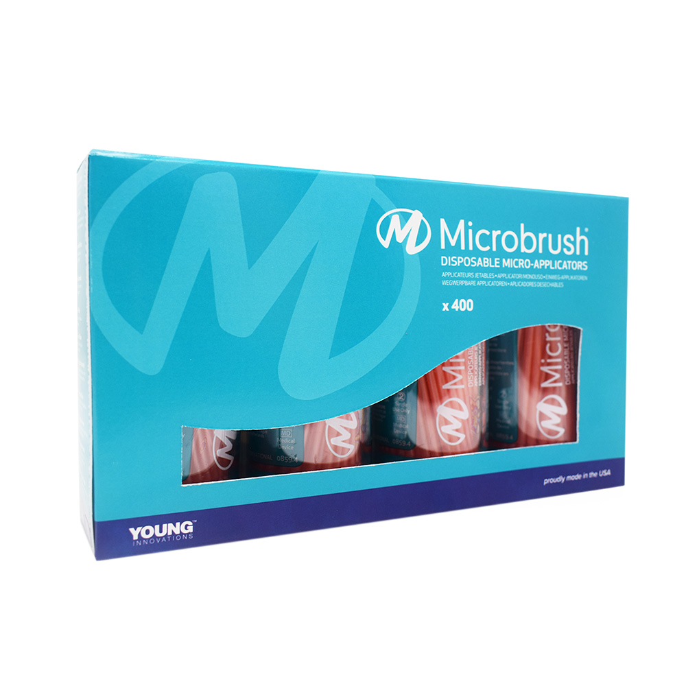 Microbrush applicatoren regular oranje, 400 stuks