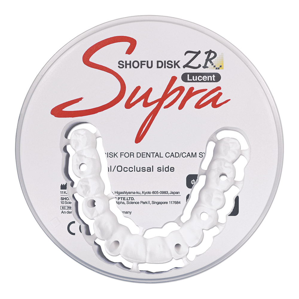Shofu DISK ZR Lucent Supra 22 mm A1, stuk