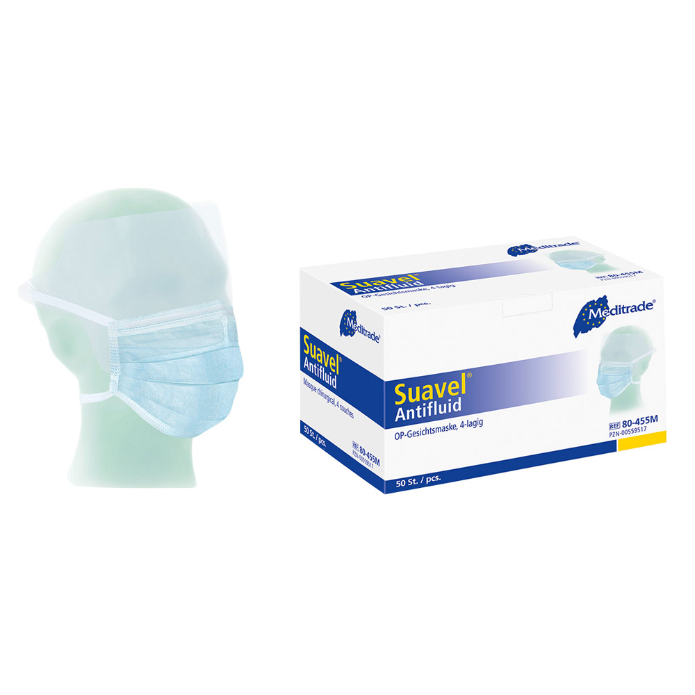Natural Antifluid Masken blauw, 50 stuks