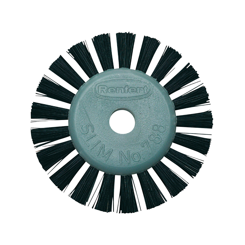 Slim polierborstel kunststofkern 44 mm, 100 stuks